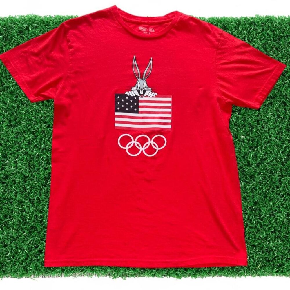 Looney-tunes Men's Red T-shirt
